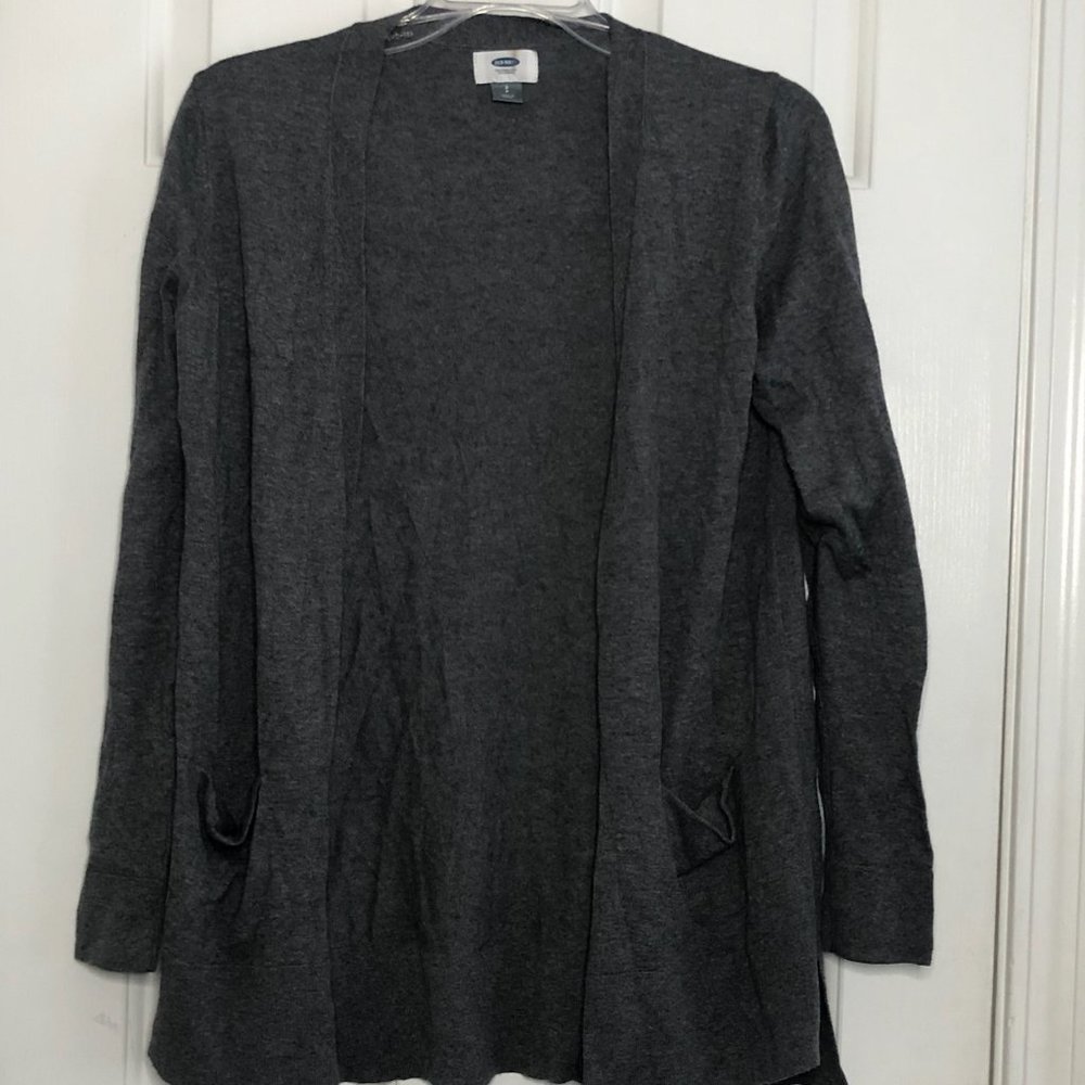 Gray cardigan